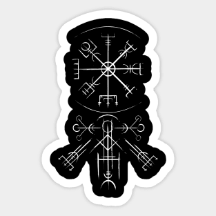 Viking Protection Symbol, Norse, celtic, Vegvisir, nordic Sticker